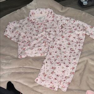 Laura Ashley Pink Floral Kids Pajama Set